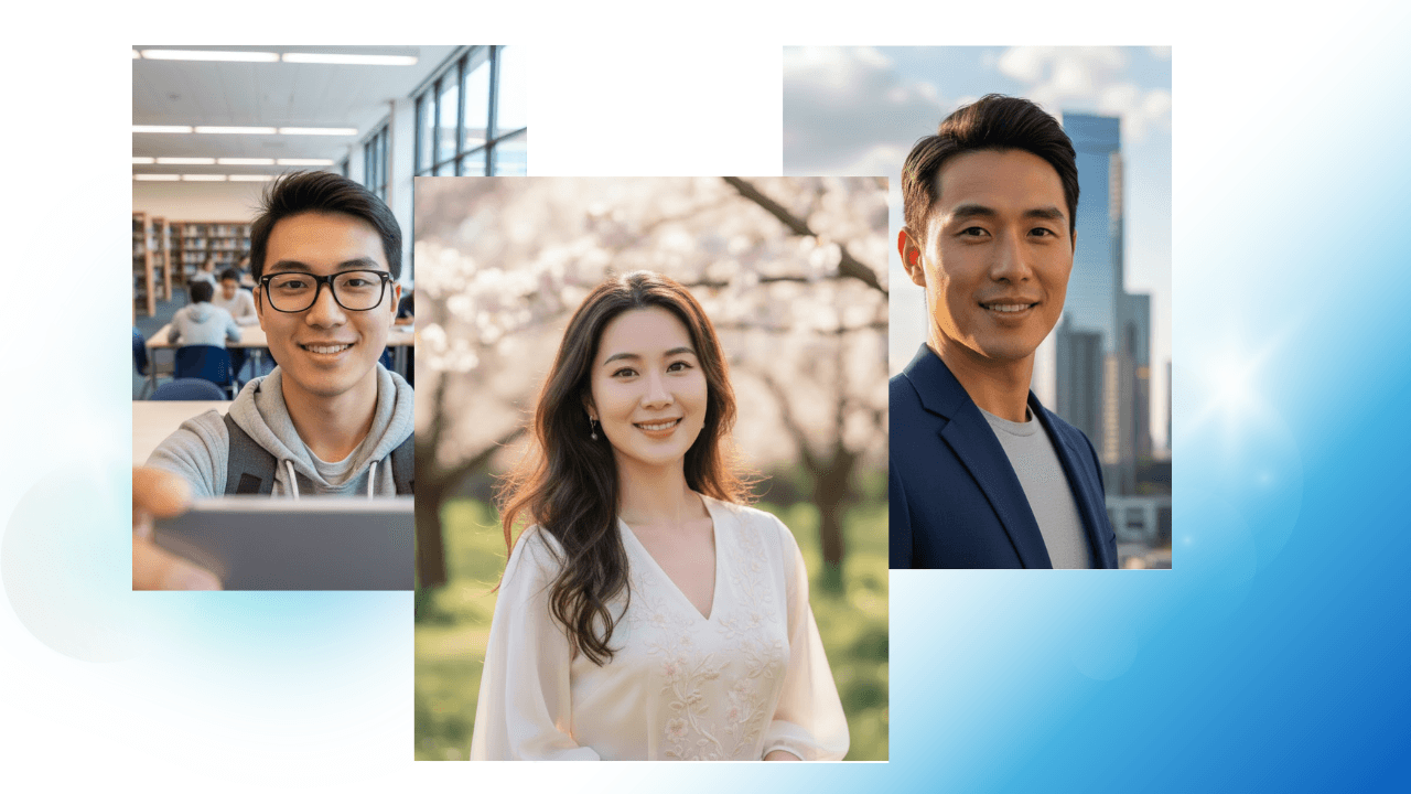 証明写真用の写真をスマホからアップロード